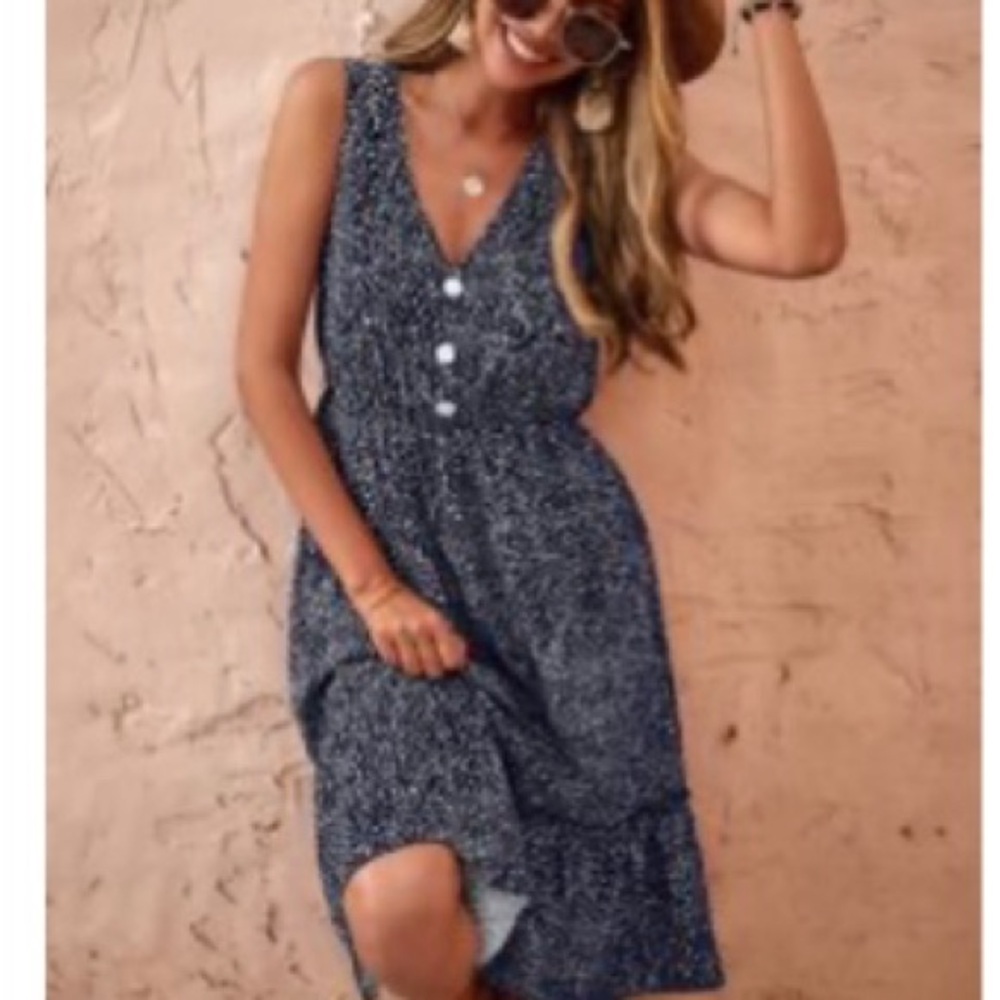 Sleeveless dress-Shein